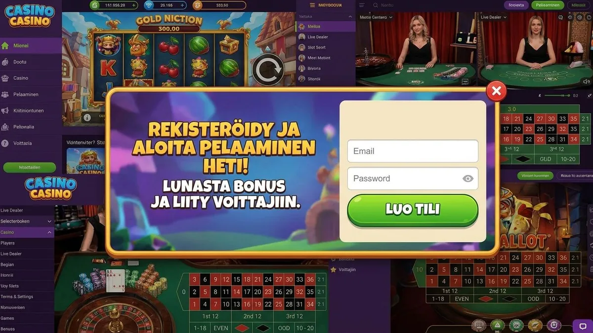 Rekisteröidy bonuksella